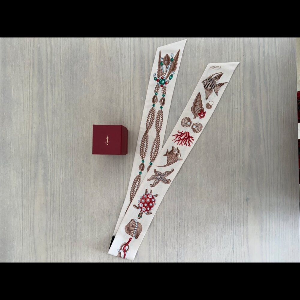 Cartier Silk Bandeau, Precious Diving Pattern (Sold Out Everywhere) - Picture 3 of 3